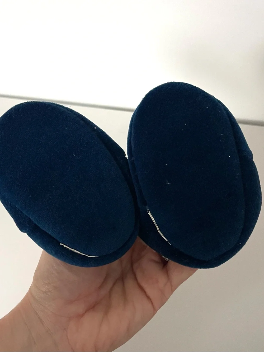 New York Yankees Navy & White Baby Slippers